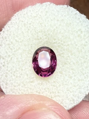 Stunning Raspberry Pink Tourmaline 1.4cts. Natural Tourmaline 7.6x6mm. GLOWING - Image 1 of 4