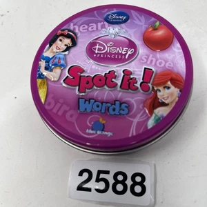 Spot It! Disney Princess Words Game - Disney Learning Blue Orange 2014 COMPLETE - Picture 1 of 11