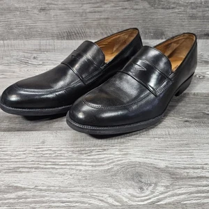 Johnston & Murphy elegante Schuhe Herren schwarz 13M Leder Penny Halbschuhe - Bild 1 von 10