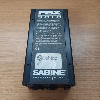 Sabine FBX Solo Feedback Exterminator, SL-820, 1996, UNTESTED, READ DESC. - Image 1 of 4