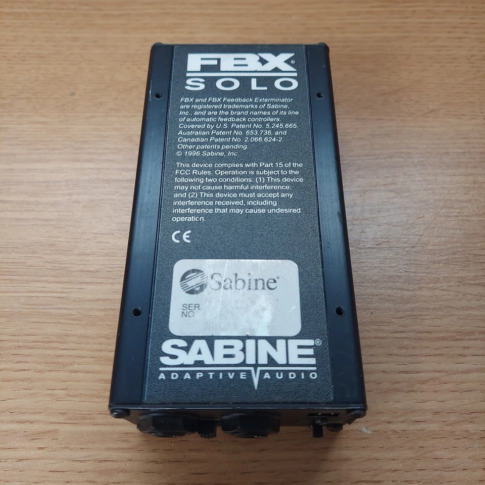 Sabine FBX Solo Feedback Exterminator, SL-820, 1996, UNTESTED, READ DESC. - Image 1 of 4