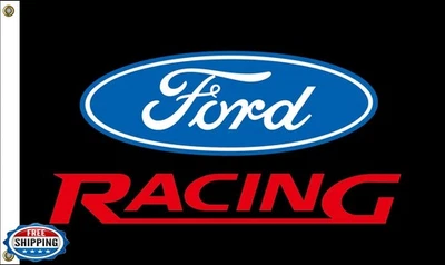Ford Racing Flag, 3x5ft Car Banner with 2 Brass Grommets for Coll - Image 1 of 4