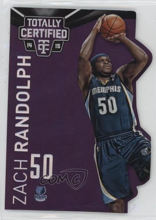 2014-15 Panini Totally Certified Platinum Purple Die-Cut /25 Zach Randolph #5 - Image 1 of 2