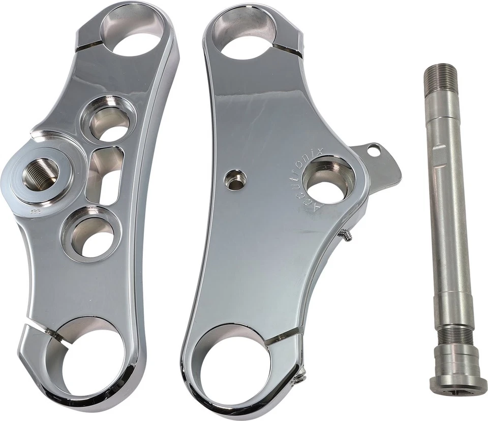 Accutronix 49mm Elite Chrome Triple Tree Set w/3° Rake (TWD349-ESC) - Image 1 of 1