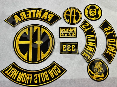 EMBROIDERED PANTERA CFH FULL PATCH SET 10pcs (Please Read Ad) - Image 1 of 2