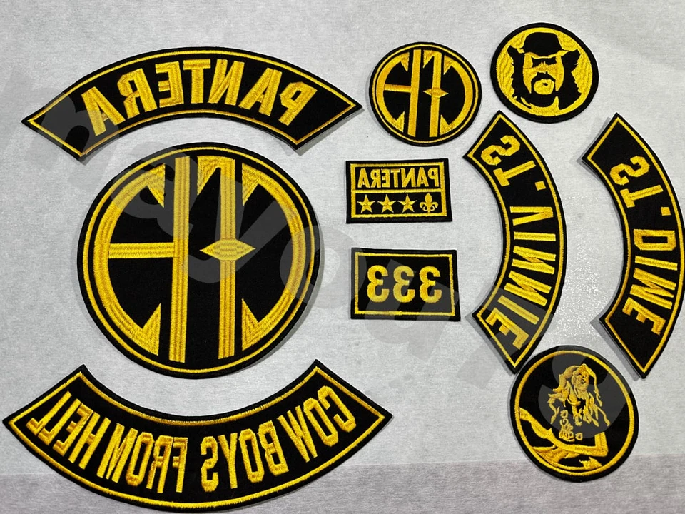 EMBROIDERED PANTERA CFH FULL PATCH SET 10pcs (Please Read Ad) - Image 1 of 2