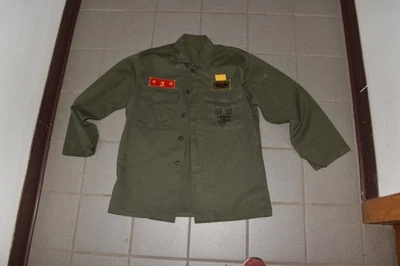 Republic of Korea Special Forces Distressed Military Shirt Vintage 90s  (NNH56) - Image 1 of 4