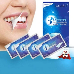 TEETH WHITENING STRIPS PROFESSIONAL UP 2 WEEKS SUPPLY TOOTH BLEACHING SAFE WHITE - Picture 1 of 7