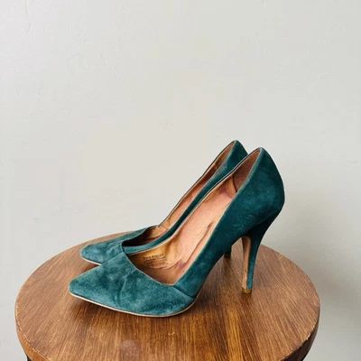 Женские замшевые туфли на высоком каблуке с заостренным носком Madewell размер 6 - Изображение 1 из 4