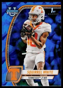 Squirrel White 2024 Bowman University Chrome Sapphire Edition Tennessee - Picture 1 of 2