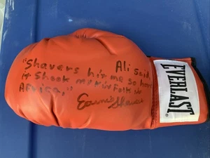 Guante de Boxeo Autografiado Ernie Shavers Cita Ali - Imagen 1 de 3
