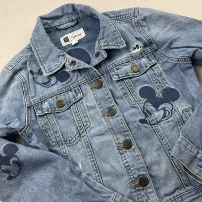 Chaqueta vaquera Gap Kids XL regular Disney Mickey Mouse envejecida Foto 1 de 4