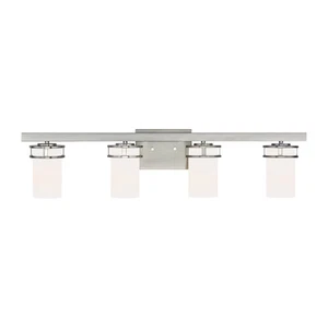 Robie 4-Light Bathroom Vanity Light in Brushed Nickel - Picture 1 of 1