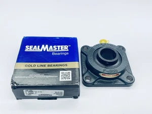 SEALMASTER SF-22 Flange Mount Ball Bearing 4-Bolt 1-3/8"-Bore 3.625"-Bolt-Bolt - Picture 1 of 10