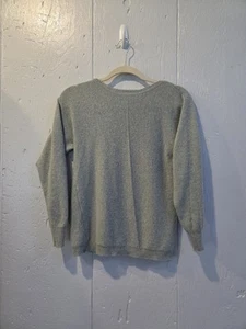 Bianco & Blu Sweater Womens S Cashmere Wool Silk Cozy Lightweight Blue Green - Picture 1 of 10