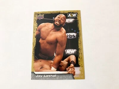 Jay Lethal Gold 2022 Upper Deck AEW Card # 32 - Image 1 of 2