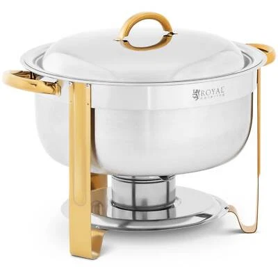 Scaldavivande Chafing Dish rotondo 4,5 L 1 Cella a combustibile - Immagine 1 di 4