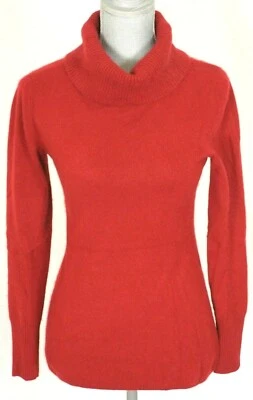 Suéter Marina Luna ROJO Cachemira Cuello Alto Pequeño S  Foto 1 de 4