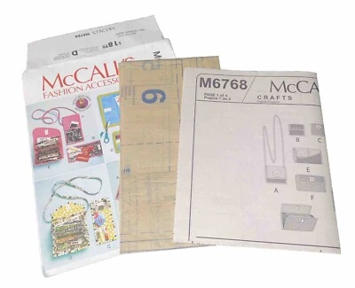 McCalls Pattern Phone Purse Rewards Card Wallet Coupon Holders Clutch #6768 READ - Image 1 of 4