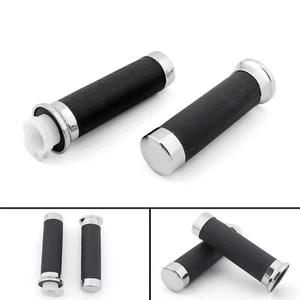 Motorcycle 1" Hand Grip 25mm For Honda Shadow VT/XVS 400/600/750/1100/Magna BK - Picture 1 of 5