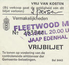 Fleetwood Mac - Amsterdam, April 13, 1977 [Holland] - Complimentary Ticket Stub