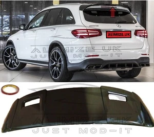 ALERÓN TRASERO PARA MERCEDES GLC X253 SUV 43 63 AMG BRILLO LABIAL NEGRO AERODINÁMICO - Imagen 1 de 11