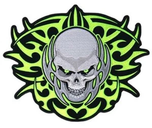 PARCHE TRIBAL SKULL DELUXE para motociclista planchado - Imagen 1 de 1