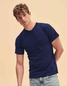 Fruit Of The Loom Mens Valueweight V-Neck Tee Workwear Short Sleeve Cotton Tee - Picture 1 of 14