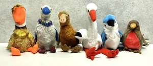 TY Beanie Babys Vogel Set GLIDER-Y2K BUZZY! Schnabel - Stelzen - Rakete Bluejay früh - Bild 1 von 11