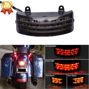 Rear Fender Tri-Bar Turn Signal Tail light For Harley Street Glide FLHX Touring - Imagen 1 de 12