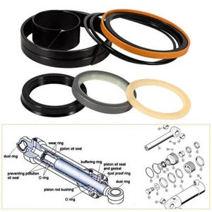 G109423 Hydraulic Cylinder Seal Kit for Case 1543273C1 G105545 Rod 2'' Bore 4'' - Picture 1 of 9