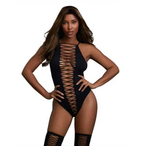 Dreamgirl Lingerie Body Stocking Black 0313 - Picture 1 of 3