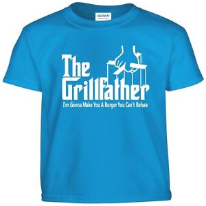 The GRILLFATHER  Funny Fathers Day BBQ Barbecue Grill Dad Grandpa Tee T Shirt