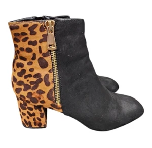 Journee Collection Damen-Stiefelette Animal-Print Größe 12M Blockabsatz - Bild 1 von 5