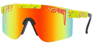 Pit Viper The 1993 Original Narrow Polarized Yellow Splatter Shield Sunglasses - Picture 1 of 3