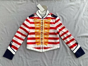 NWT STELLA McCARTNEY Kids BOYS STRIPED MILITARY STYLE JACKET 10 11 12 yrs SZ 12 - Picture 1 of 12