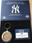 The Tradition Continues New York Yankees Authentic Game Used Dirt Keychain 2009