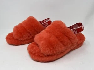 UGG Women's Fluff Yeah Slippers Hibiscus Pink Size 5 - Picture 1 of 4