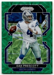 2021 Panini Prizm Green Scope Dak Prescott 44/75 Dallas Cowboys #242