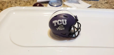 TCU HORNED FROGS  BIG 12 SPEED #748 POCKET PRO HELMET RIDDELL Cover