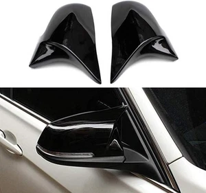 Door Rearview Mirror Cover Cap Replacement for BMW F20 F22 F23 Glossy Black - Picture 1 of 7