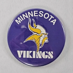 De colección Años 70-80 NFL Minnesota Vikings 3.25” Pin Botón Trasero Casa EE. UU. LEER⬇ - Imagen 1 de 5