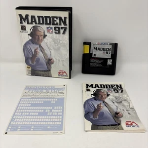 Madden NFL 97 Sega Genesis Spiel Hülle und Booklet - Bild 1 von 8