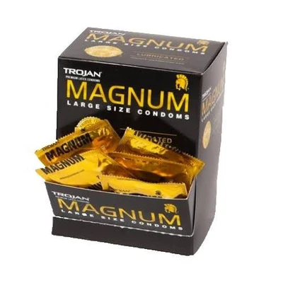 50 Trojan MAGNUM Lubricated Condoms Large Size Condoms 50 Count Exp 2028 - Image 1 of 2
