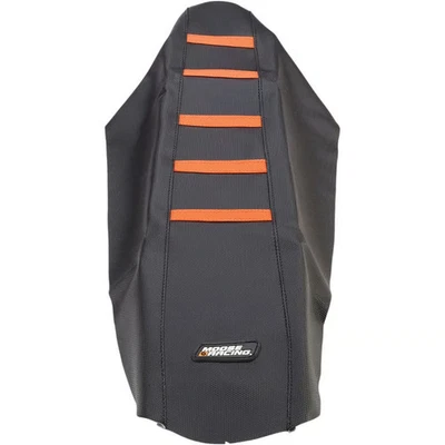Funda de asiento acanalada Moose - negra/naranja acanalada motocicleta ATV/UTV KTM12507-336RT Foto 1 de 4