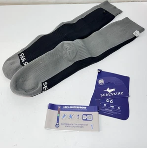 Calcetín Sealskinz Impermeable Transpirable Clima Cálido Largo Medio Exterior L Gris - Imagen 1 de 8