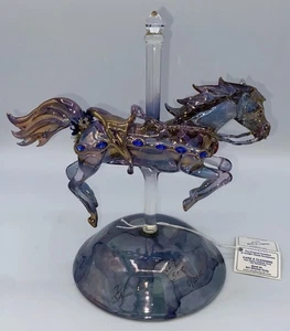 Shades of Gold inkl. geschmolzenem Glas 24k Gold Pferd Skulptur 254/500 signiert Kunst - Bild 1 von 12
