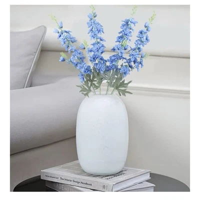 "Flor artificial tallo delfinium azul (4) piezas 24""" Foto 1 de 4