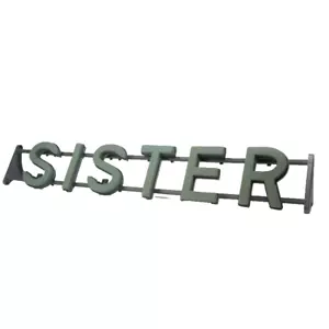 Marco letras homenaje funeral espuma floral SISTER Oasis con soporte Val Spicer - Imagen 1 de 2