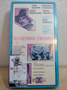 Rosendo Fierro VHS Cassette Tape Pedro Infante Jr. Juan Valentin Espanol Sealed - Picture 1 of 6